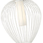 Z-Lite Savanti 22" 1-Light Tundra White Steel and White Opal Glass Shade Pendant Light