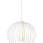 Z-Lite Savanti 22" 1-Light Tundra White Steel and White Opal Glass Shade Pendant Light