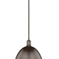 Z-Lite Sawyer 13" 1-Light Bronze Iron Pendant Light