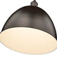 Z-Lite Sawyer 13" 1-Light Bronze Iron Pendant Light