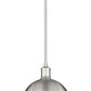 Z-Lite Sawyer 13" 1-Light Brushed Nickel Iron Pendant Light