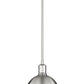 Z-Lite Sawyer 13" 1-Light Brushed Nickel Iron Pendant Light