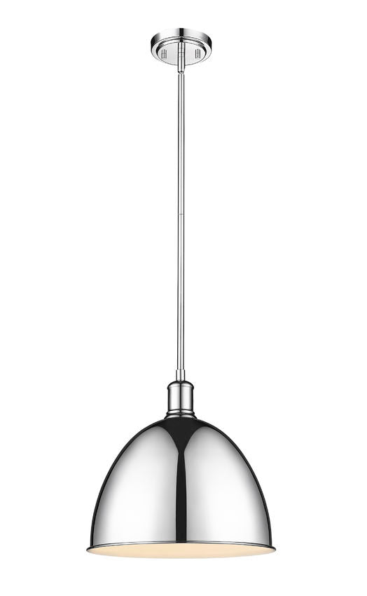 Z-Lite Sawyer 13" 1-Light Chrome Iron Pendant Light