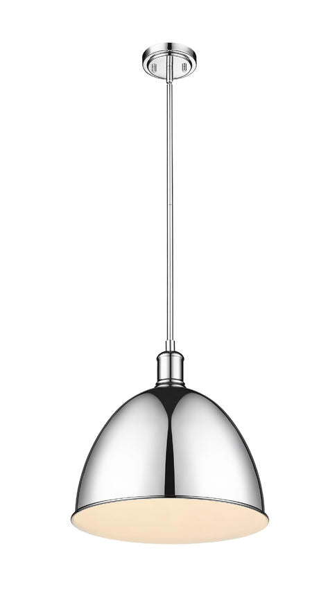 Z-Lite Sawyer 13" 1-Light Chrome Iron Pendant Light