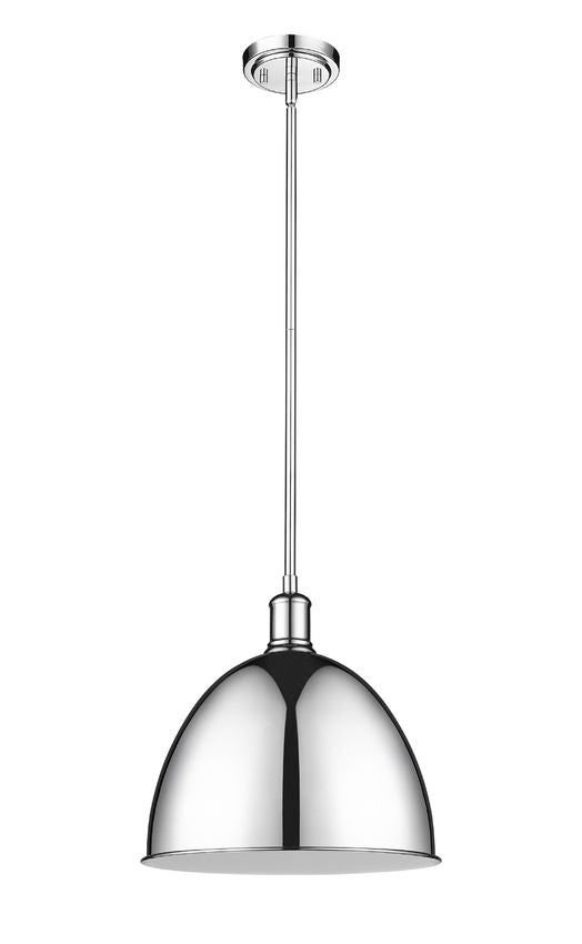 Z-Lite Sawyer 13" 1-Light Chrome Iron Pendant Light