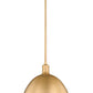 Z-Lite Sawyer 13" 1-Light Classic Brass Iron Pendant Light