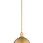 Z-Lite Sawyer 13" 1-Light Classic Brass Iron Pendant Light