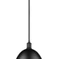 Z-Lite Sawyer 13" 1-Light Matte Black Iron Pendant Light