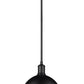 Z-Lite Sawyer 13" 1-Light Matte Black Iron Pendant Light