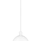 Z-Lite Sawyer 13" 1-Light Satin White Iron Pendant Light
