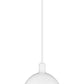 Z-Lite Sawyer 13" 1-Light Satin White Iron Pendant Light