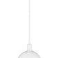 Z-Lite Sawyer 13" 1-Light Satin White Iron Pendant Light