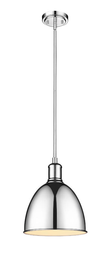 Z-Lite Sawyer 9" 1-Light Chrome Iron Pendant Light