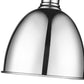 Z-Lite Sawyer 9" 1-Light Chrome Iron Pendant Light