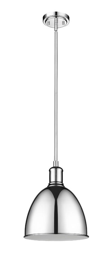 Z-Lite Sawyer 9" 1-Light Chrome Iron Pendant Light