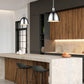 Z-Lite Sawyer 9" 1-Light Chrome Iron Pendant Light