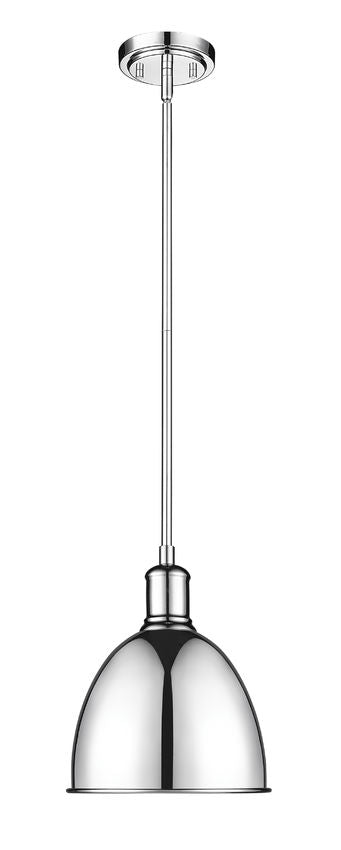 Z-Lite Sawyer 9" 1-Light Chrome Iron Pendant Light