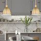 Z-Lite Sawyer 9" 1-Light Classic Brass Iron Pendant Light