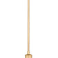 Z-Lite Sawyer 9" 1-Light Classic Brass Iron Pendant Light