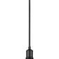 Z-Lite Sawyer 9" 1-Light Matte Black Iron Pendant Light