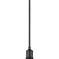 Z-Lite Sawyer 9" 1-Light Matte Black Iron Pendant Light