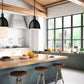 Z-Lite Sawyer 9" 1-Light Matte Black Iron Pendant Light