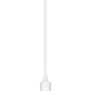 Z-Lite Sawyer 9" 1-Light Satin White Iron Pendant Light