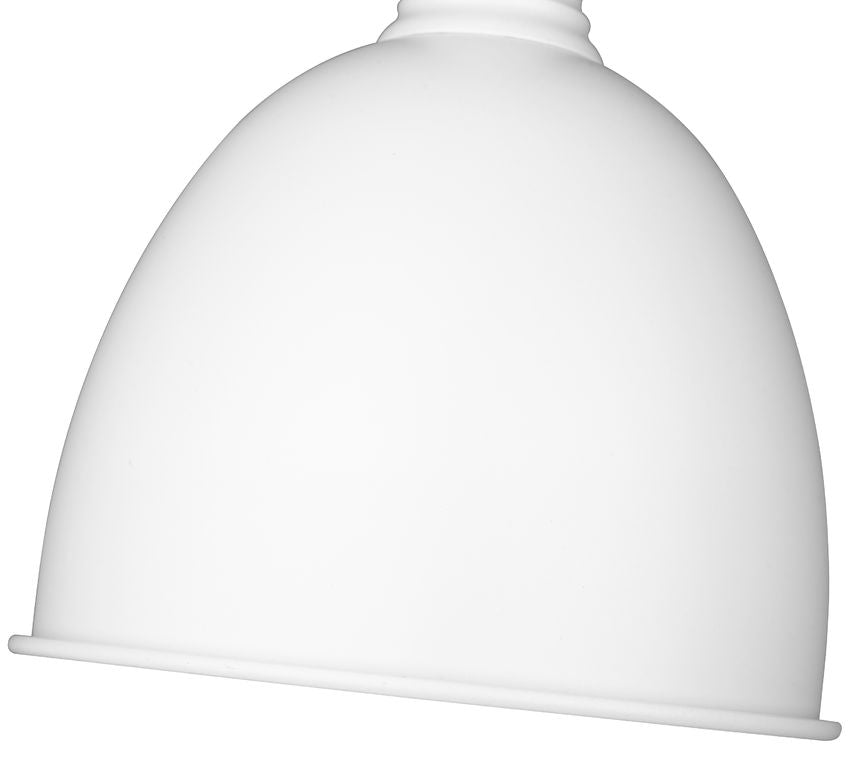 Z-Lite Sawyer 9" 1-Light Satin White Iron Pendant Light