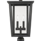 Z-Lite Seoul 11" W x 20" H 2-Light Oil Rubbed Bronze Outdoor Post Mount Fixture With Clear Glass Shade