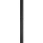 Z-Lite Seoul 11" W x 93" H 2-Light Black Aluminum Frame Clear Glass Shade Outdoor Post Mounted Fixture