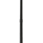 Z-Lite Seoul 14" W x 102" H 2-Light Black Aluminum Frame Clear Glass Shade Outdoor Post Mounted Fixture