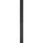 Z-Lite Seoul 14" W x 97" H 3-Light Black Aluminum Frame Clear Glass Shade Outdoor Post Mounted Fixture