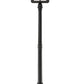 Z-Lite Seoul 18" W x 113" H 4-Light Black Aluminum Frame Clear Glass Shade Outdoor Post Mounted Fixture