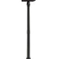 Z-Lite Seoul 18" W x 113" H 4-Light Black Aluminum Frame Clear Glass Shade Outdoor Post Mounted Fixture