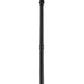 Z-Lite Seoul 18" W x 113" H 4-Light Black Aluminum Frame Clear Glass Shade Outdoor Post Mounted Fixture