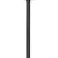 Z-Lite Seoul 18" W x 125" H 4-Light Black Aluminum Frame Clear Glass Shade Outdoor Post Mounted Fixture