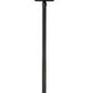 Z-Lite Seoul 18" W x 126" H 4-Light Black Aluminum Frame Clear Glass Shade Outdoor Post Mounted Fixture