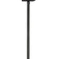 Z-Lite Seoul 18" W x 126" H 4-Light Black Aluminum Frame Clear Glass Shade Outdoor Post Mounted Fixture