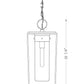 Z-Lite Sheridan 10" 1-Light Black Aluminum Outdoor Chain Mount Ceiling Fixture With Seedy Glass Shade