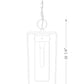 Z-Lite Sheridan 10" 1-Light Black Aluminum Outdoor Chain Mount Ceiling Fixture With White Opal Glass Shade