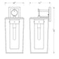 Z-Lite Sheridan 10" 1-Light Black Aluminum Outdoor Wall Sconce With Seedy Glass Shade