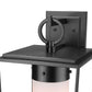 Z-Lite Sheridan 10" 1-Light Black Aluminum Outdoor Wall Sconce With White Opal Glass Shade