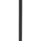 Z-Lite Sheridan 10" W x 117" H 1-Light Black Aluminum and Steel Seedy Glass Shade Outdoor Post Mounted Fixture