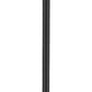 Z-Lite Sheridan 10" W x 117" H 1-Light Black Aluminum and Steel Seedy Glass Shade Outdoor Post Mounted Fixture