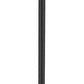Z-Lite Sheridan 10" W x 117" H 1-Light Black Aluminum and Steel Seedy Glass Shade Outdoor Post Mounted Fixture