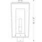 Z-Lite Sheridan 10" W x 22" H 1-Light Black Outdoor Post Mount Fixture With Seedy Glass Shade