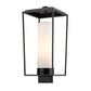 Z-Lite Sheridan 10" W x 22" H 1-Light Black Outdoor Post Mount Fixture With White Opal Glass Shade