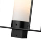 Z-Lite Sheridan 10" W x 22" H 1-Light Black Outdoor Post Mount Fixture With White Opal Glass Shade