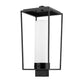 Z-Lite Sheridan 10" W x 22" H 1-Light Black Outdoor Post Mount Fixture With White Opal Glass Shade