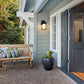 Z-Lite Sheridan 7" 1-Light Black Aluminum Outdoor Wall Sconce With White Opal Glass Shade